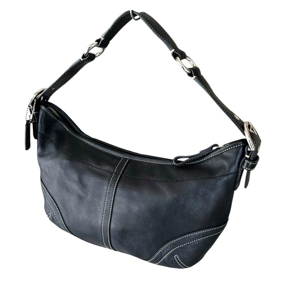 🆕 Coach Vintage Soho Leather Shoulder Bag Black
